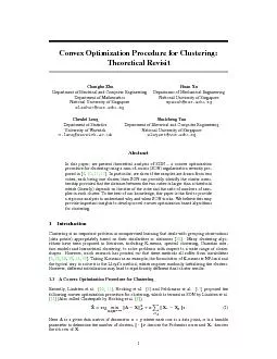 ConvexOptimizationProcedureforClustering:TheoreticalRevisit