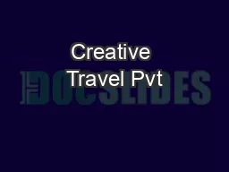 Creative Travel Pvt