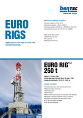 EURO RIG250 tEURO RIGSEURO RIG™ GEERAL FATURE• Climate: Te
