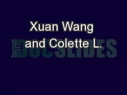 Xuan Wang and Colette L.