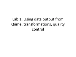 Lab 1: Using