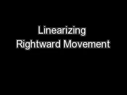 Linearizing Rightward Movement