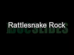 Rattlesnake Rock