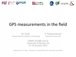GPS measurements in