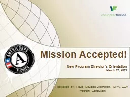 Mission Accepted!