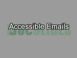 Accessible Emails