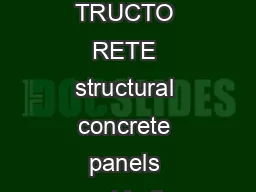 A New Way to Build Floors StructoCrete Structural Concrete Panel  Lightweight TRUCTO RETE