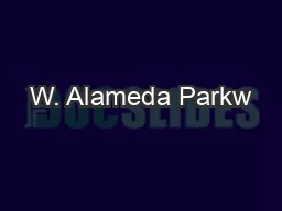 W. Alameda Parkw