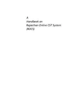 Rajasthan Online CST System