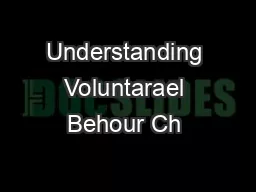  Understanding Voluntarael Behour Ch 