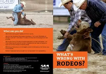 WHAT’SWRONG WITH RODEOS?