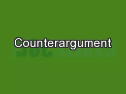 Counterargument