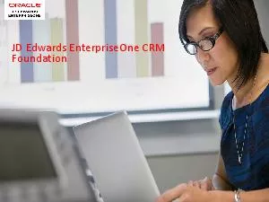 JD Edwards EnterpriseOne CRM Foundation  Common Customer Rela