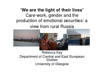 we are the light of their lives care work gender and the p