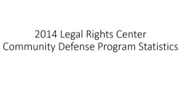 2014 Legal Rights Center