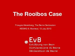 The Rooibos Case