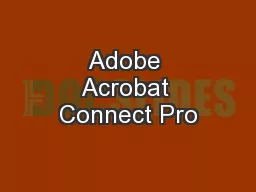 Adobe Acrobat Connect Pro