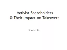 Activist Shareholders