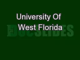 University Of West Florida