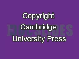 Copyright Cambridge University Press