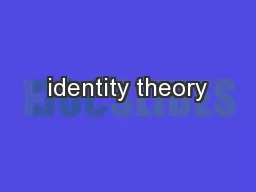 identity theory