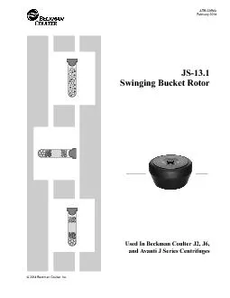 Swinging Bucket RotorUsed In Beckman Coulter J2, J6,and Avanti J Serie