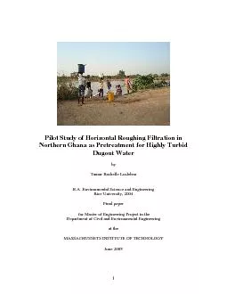 Pilot Study of Horizontal Roughing Filtration in Northern Ghana as Pre