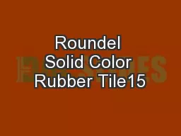 Roundel Solid Color Rubber Tile15