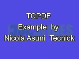 TCPDF Example  by Nicola Asuni  Tecnick