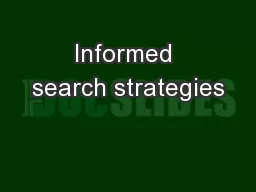 Informed search strategies