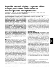 Paper-likeelectronicdisplays:Large-arearubber-stampedplasticsheetsofel