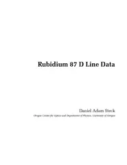 Rubidium87DLineDataDanielAdamSteckOregonCenterforOpticsandDepartmentof