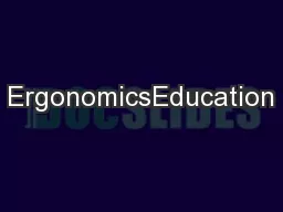 ErgonomicsEducation