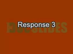 Response 3