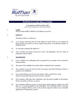 RUFFIAN 23 CLASS REGULATIONS