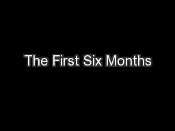 The First Six Months