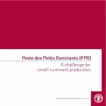 Peste des Petits Ruminants (PPR)A challenge forsmall ruminant producti