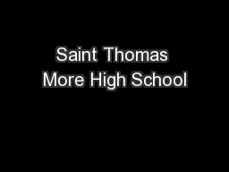 Saint Thomas More High School