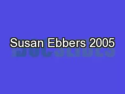 Susan Ebbers 2005