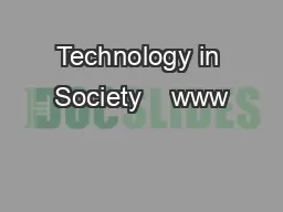 Technology in Society    www