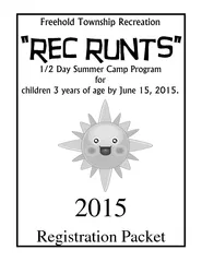 ______ Summer Camp Registration Form