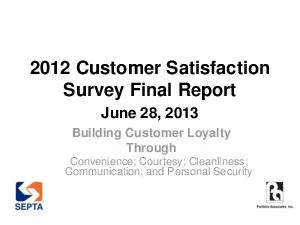 Customer Satisfaction Survey Final Report Building Cu