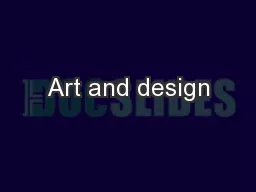 Art and design