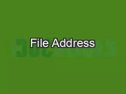 File Address