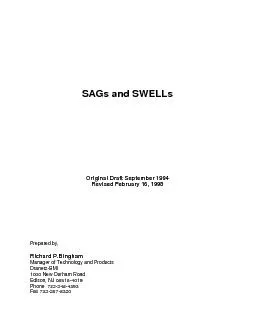 SAGs and SWELLsOriginal Draft September 1994Revised February 16, 1998P