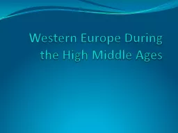 Western Europe During the High Middle Ages