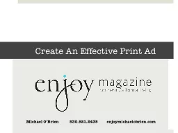 Create An Effective Print Ad
