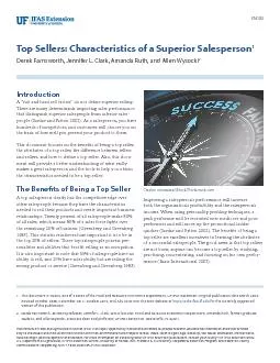 Top Sellers: Characteristics of a Superior SalespersonAmanda Ruth and