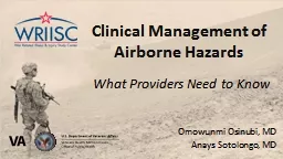 Clinical Management of Airborne Hazards