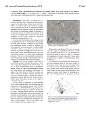 EVIDENCE FOR GROUNDWATER SAPPING ON MARS FROM JUNCTION ANGLES OF NIRGA